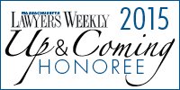 Massachusetts Lawyers Weekly 2015 Up & Coming Honoree award