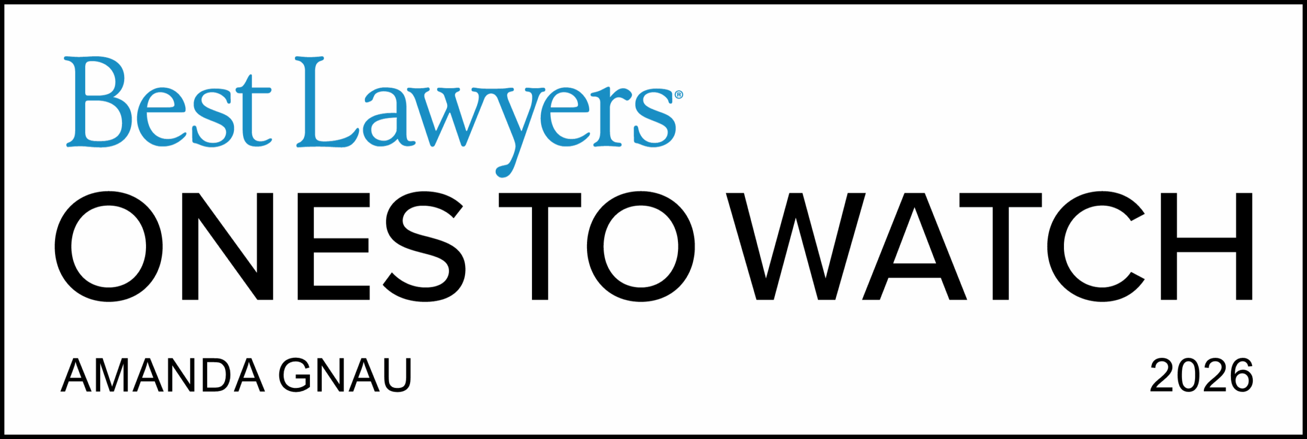 Ones To Watch - Lawyer Logo (1) - Amanda Gnau Attorney Amanda Gnau - Turco Legal Newburyport Newton Boston Andover Divorce Lawyer